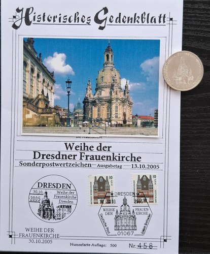 Frauenkirche dresden 10 dm - -,