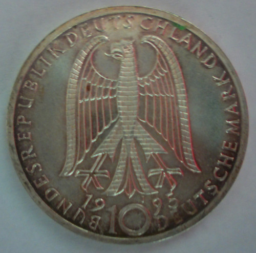 Brd münze 1995 - j, silber
