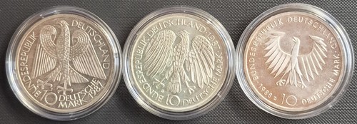 Brd silber gedenkmünzen - dm,