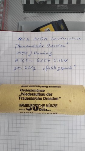 Ovp hamburger münze 40x10 - münze, dm