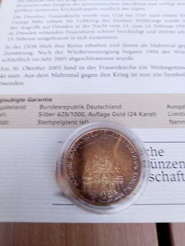 Münze 1995 frauenkirche - 10,